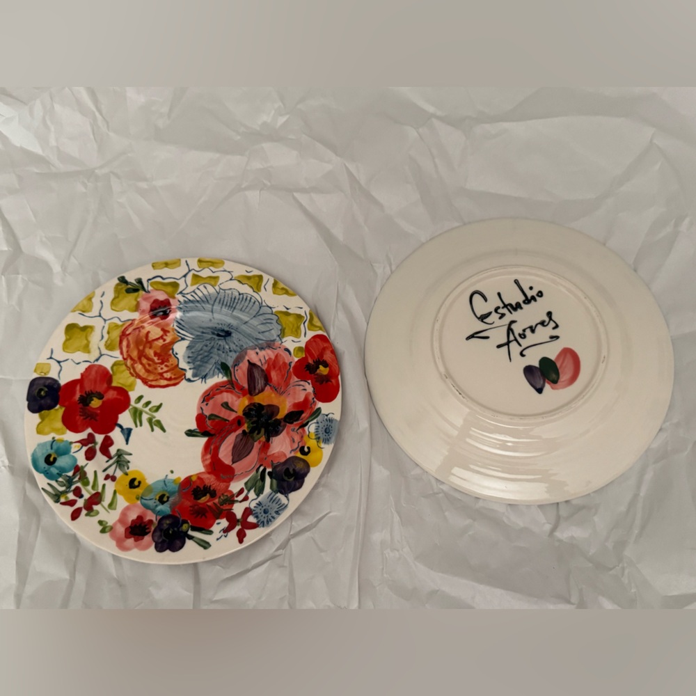 Anthropologie Sissinghurst Castle Appetizer Plates - set of 2
